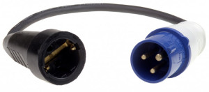 Verloop kabel CEE eurostekker