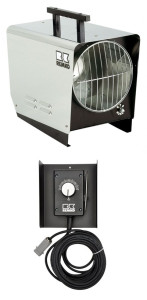 Gasheater met thermostaat en gas