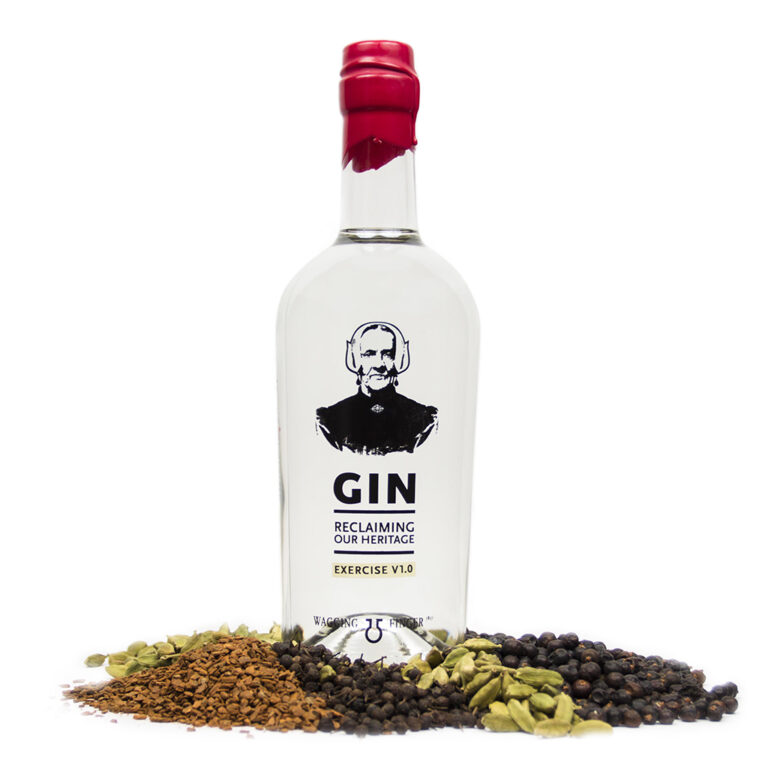 Fles Wagging Finger Deventer Gin van de Deventer stokerij