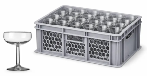 Champagnecoupe 24cl krat 15 stuks