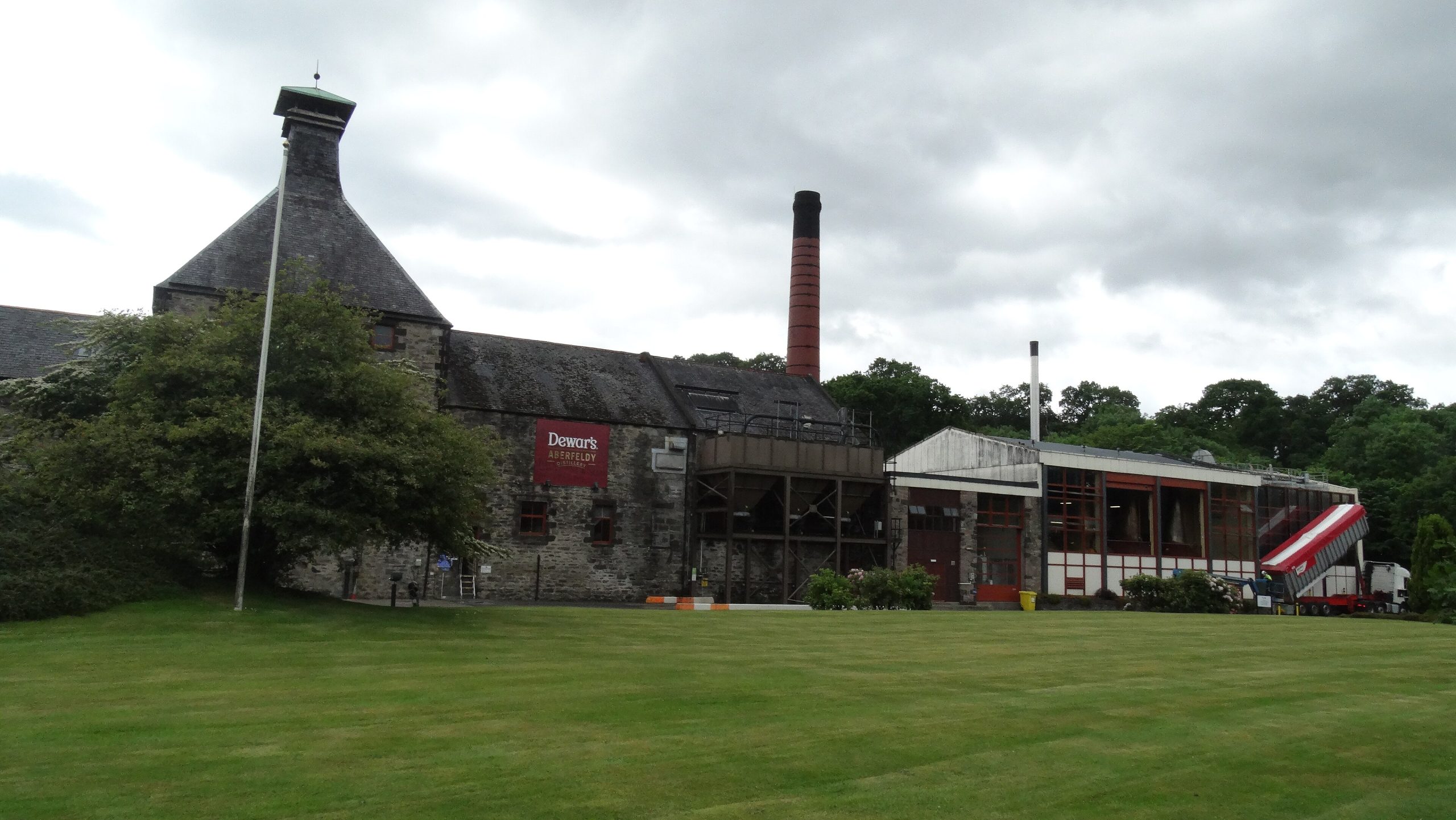 De Aberfeldy-distilleerderij van Dewar's in Perthshire, Schotland