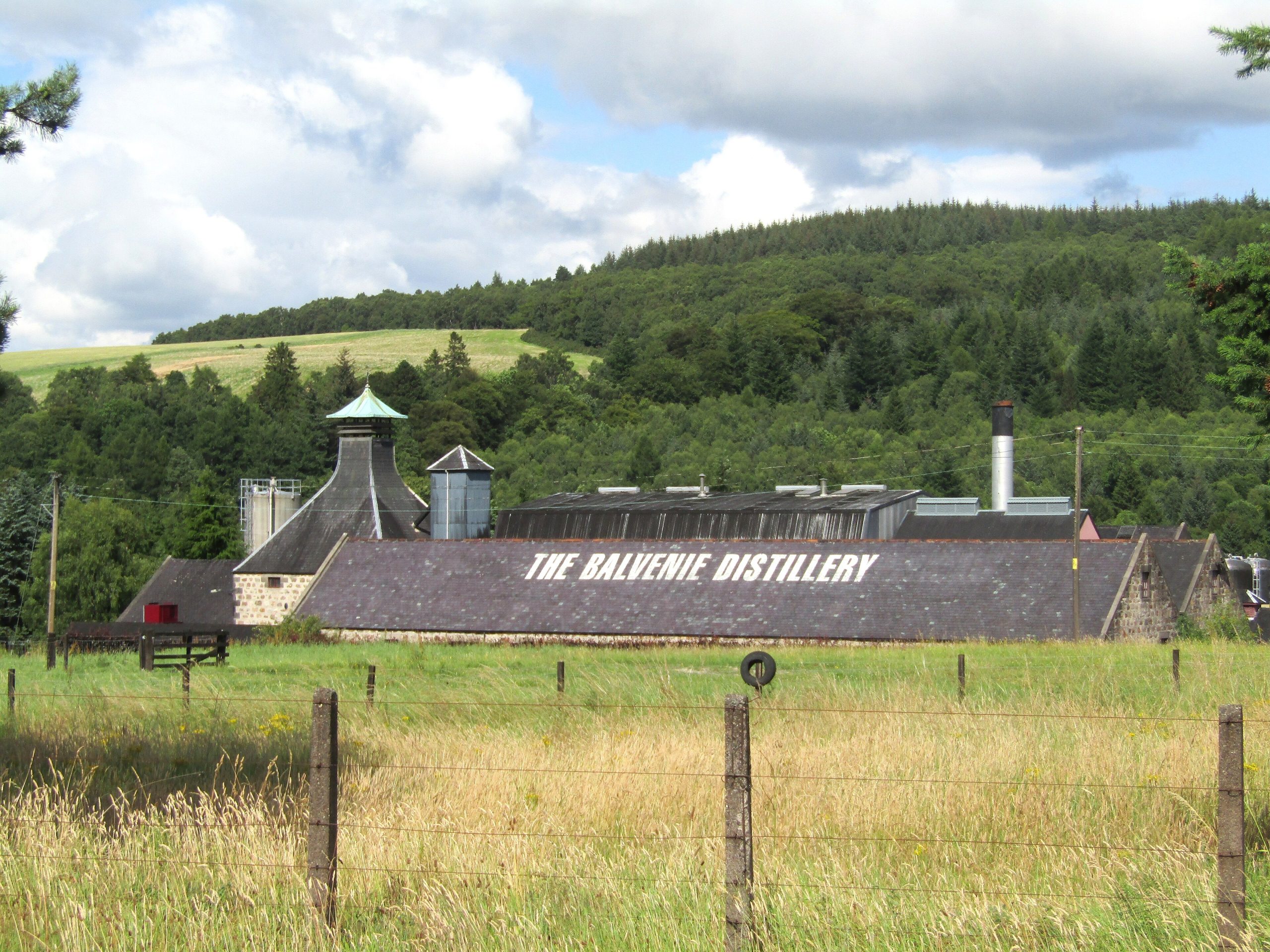 De Balvenie-distilleerderij in Dufftown in Speyside