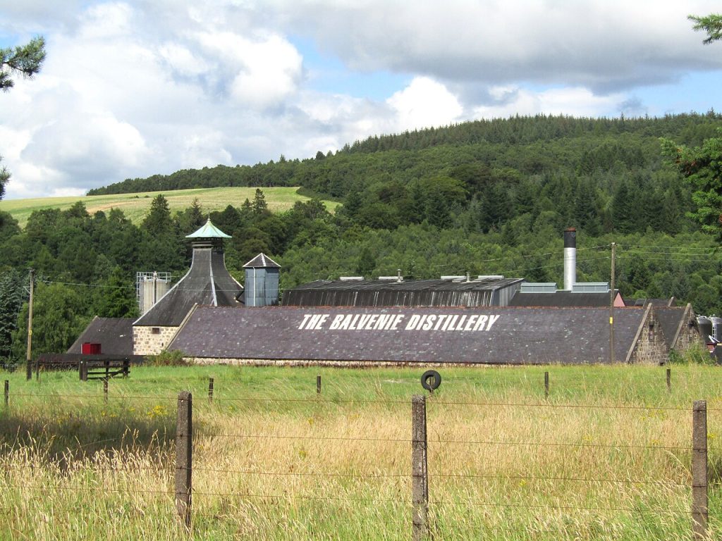 De Balvenie-distilleerderij in Dufftown