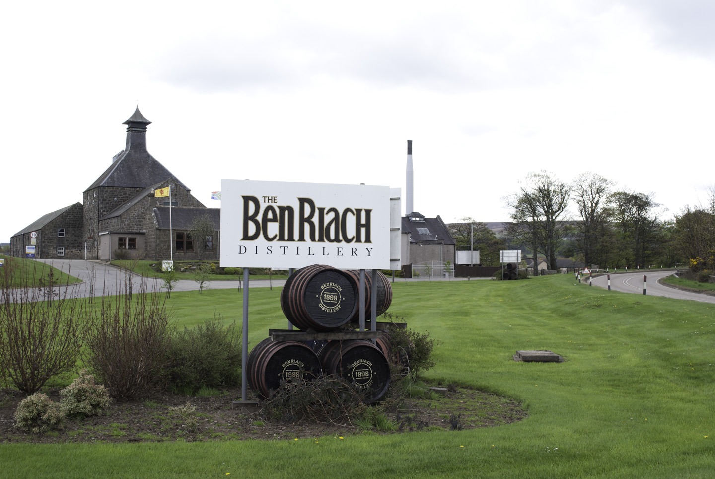 De Benriach-distilleerderij bij Elgin in Speyside