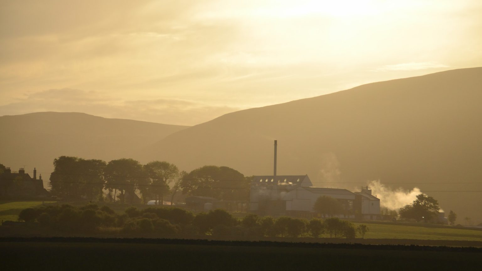 De Clynelish-distilleerderij bij Brora in Sutherland