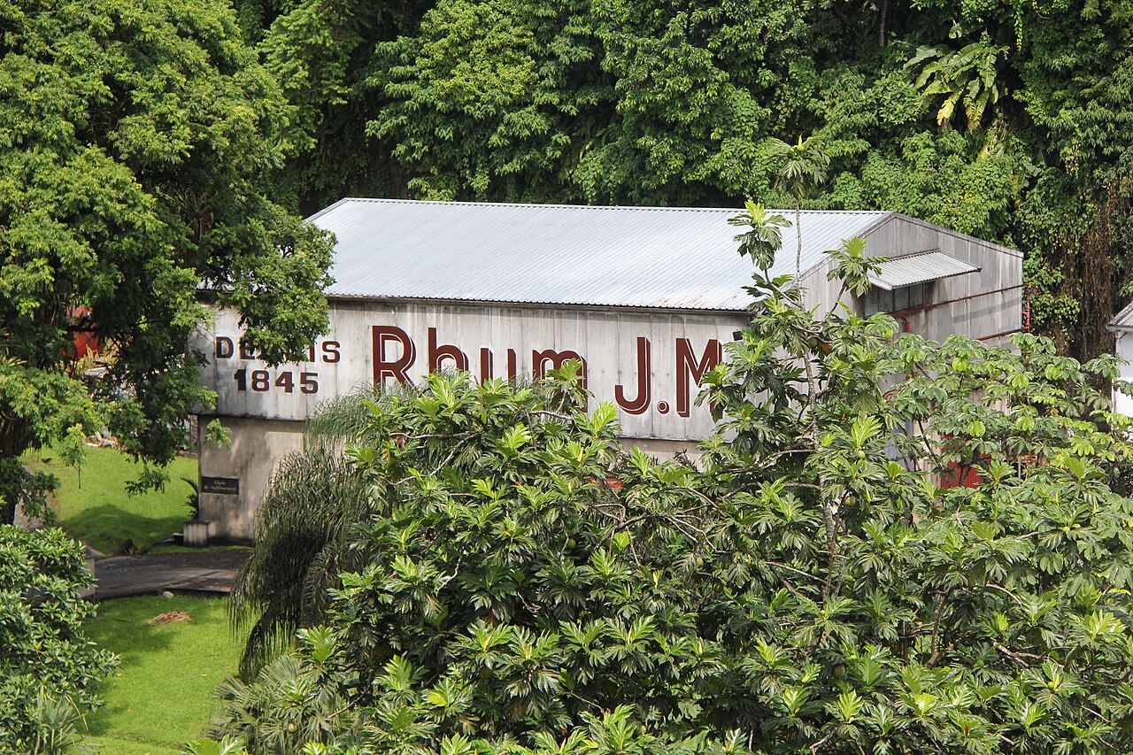 De JM-distilleerderij bij Macouba in het noorden van Martinique