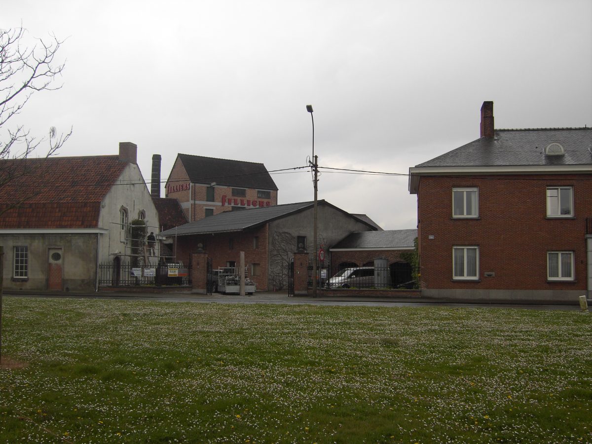 De gebouwen van stokerij Filliers in Deinze in Oost-Vlaanderen