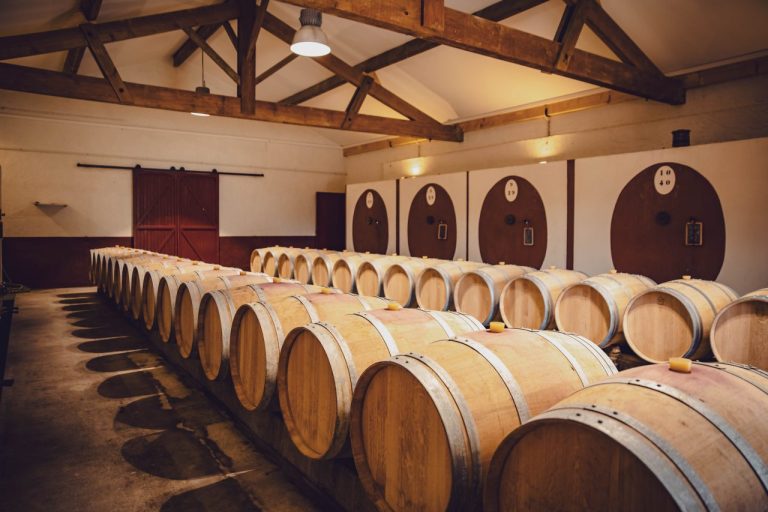 Vatenkelder van Château Gaudin in Pauillac