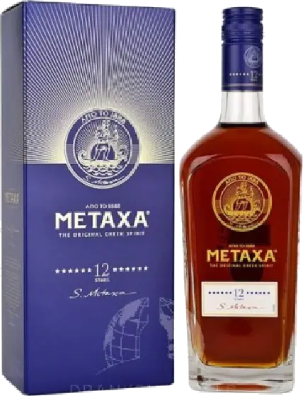 Een fles uit het schap brandy in de winkel aan de Brink in Bathmen