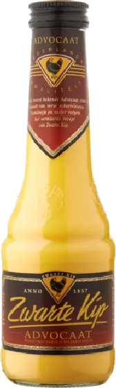 Een fles Zwarte Kip, uit het schap in de winkel in Bathmen
