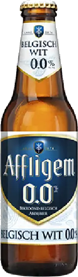 Een fles Affligem, uit het schap in de winkel in Bathmen