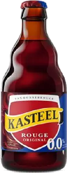 Een fles Kasteel, uit het schap in de winkel in Bathmen