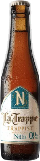 Een fles La Trappe, uit het schap in de winkel in Bathmen
