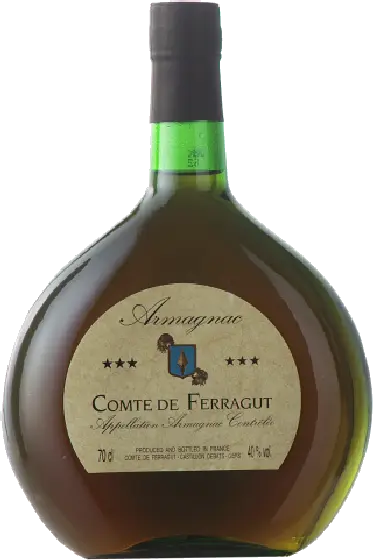 Een fles Comte Ferragut, uit het schap in de winkel in Bathmen