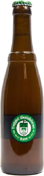 Een fles Abdij St-Sixtus, uit het schap in de winkel in Bathmen