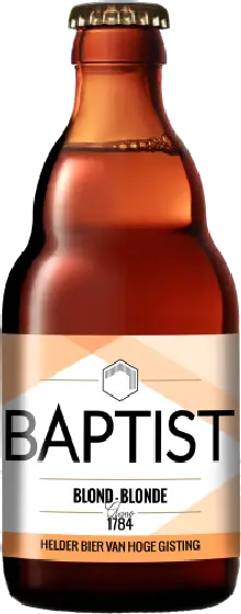 Een fles Baptist, uit het schap in de winkel in Bathmen