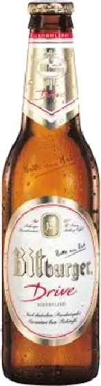 Een fles Bitburger, uit het schap in de winkel in Bathmen