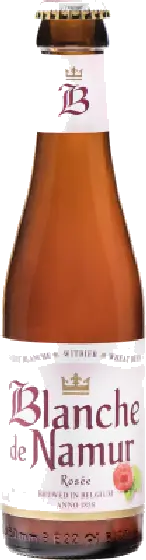 Een fles Blanche de Namur, uit het schap in de winkel in Bathmen