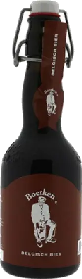 Een fles Boerken Belgisch, uit het schap in de winkel in Bathmen