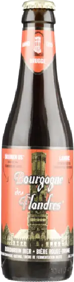 Een fles Bourgogne Des Flandres, uit het schap in de winkel in Bathmen