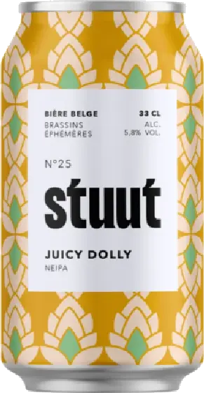 Een fles Brasserie Caulier, uit het schap in de winkel in Bathmen