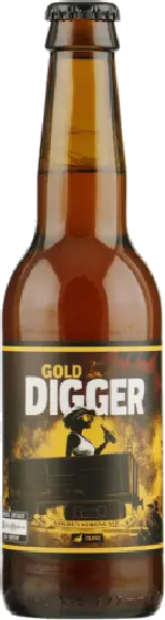 Een fles Brouwerij Fusie, uit het schap in de winkel in Bathmen