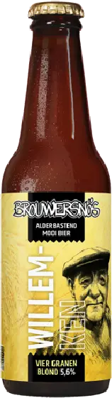 Een fles Brouwersnos, uit het schap in de winkel in Bathmen