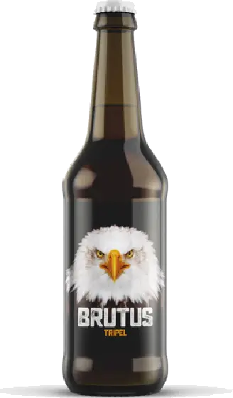 Een fles Brutus, uit het schap in de winkel in Bathmen