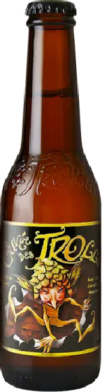 Een fles Cuvee des Trolls, uit het schap in de winkel in Bathmen