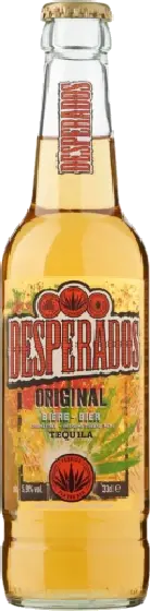 Een fles Desperados, uit het schap in de winkel in Bathmen