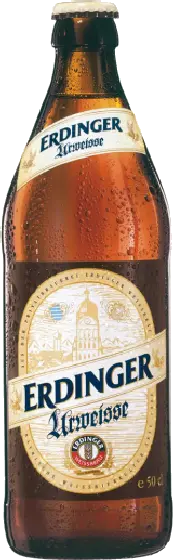 Een fles Erdinger, uit het schap in de winkel in Bathmen
