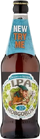 Een fles HOBGOBLIN, uit het schap in de winkel in Bathmen