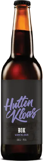 Een fles HUTTENKLOAS, uit het schap in de winkel in Bathmen