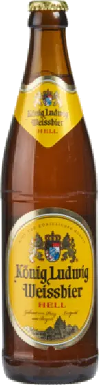 Een fles König Ludwig, uit het schap in de winkel in Bathmen