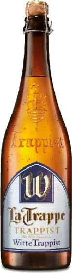 Een fles La Trappe, uit het schap in de winkel in Bathmen
