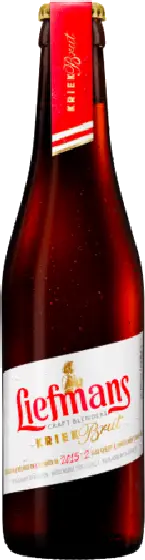 Een fles Liefmans, uit het schap in de winkel in Bathmen