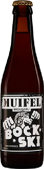 Een fles Muifel, uit het schap in de winkel in Bathmen
