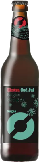 Een fles Nøgne Ø, uit het schap in de winkel in Bathmen
