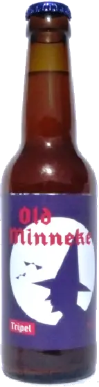 Een fles Old Minneke, uit het schap in de winkel in Bathmen