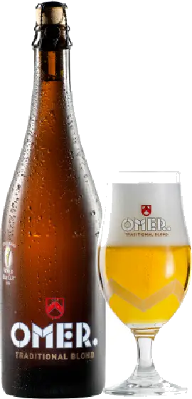 Een fles Omer, uit het schap in de winkel in Bathmen