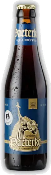 Een fles Paeterke, uit het schap in de winkel in Bathmen
