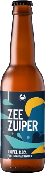 Een fles Scheldebrouwerij, uit het schap in de winkel in Bathmen