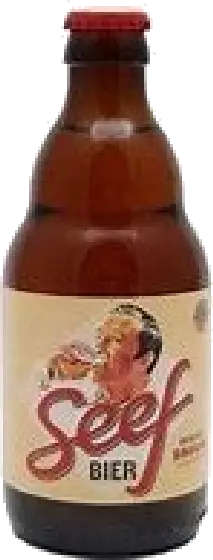 Een fles Seef, uit het schap in de winkel in Bathmen