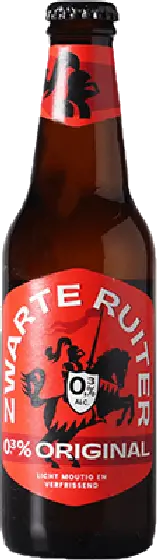 Een fles Zwarte Ruiter, uit het schap in de winkel in Bathmen