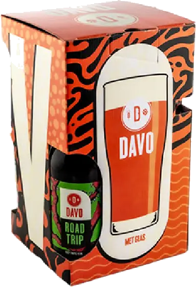 Een fles Davo, uit het schap in de winkel in Bathmen