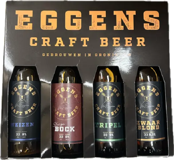 Een fles Eggens, uit het schap in de winkel in Bathmen