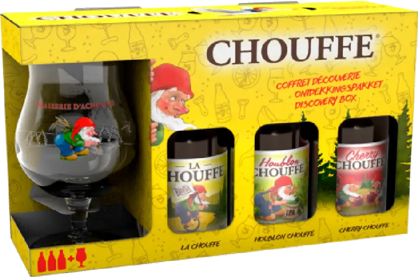 Een fles La Chouffe, uit het schap in de winkel in Bathmen