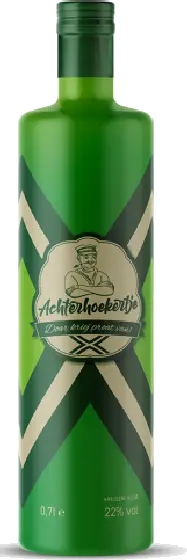 Een fles Achterhoekertje, uit het schap in de winkel in Bathmen