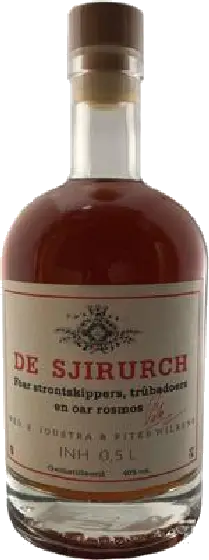 Een fles De Sjirurch, uit het schap in de winkel in Bathmen