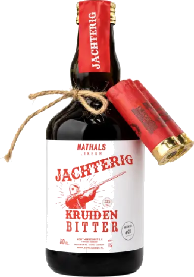 Eine Flasche Nathals aus dem Regal im Geschäft in Bathmen